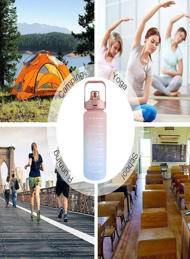 TECH LOGO ELECTRONICS 3 in 1 set Plastic Sipper Water Bottle 2 Liter With Motivational Time Marker Non-Toxic Water Bottle For Office,Water Bottle For Gym (multi) - Image 5